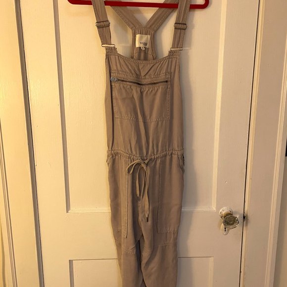 Valletta Aritzia Moto Overalls in Light Gray - Picture 5 of 6